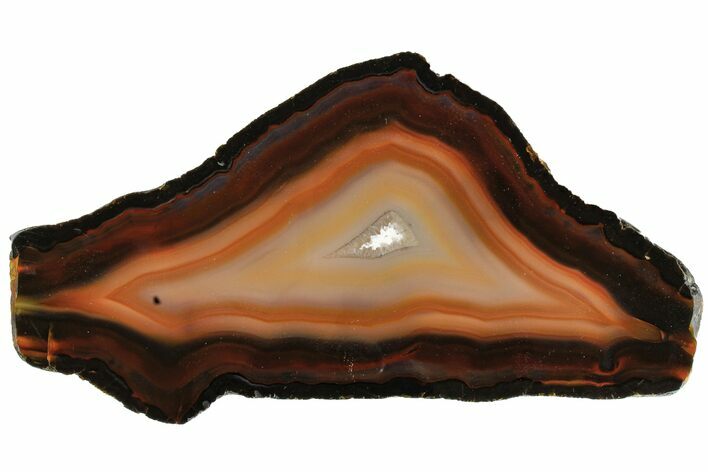 Polished, Vibrant Red Banded Agate Slab - Brazil #167518